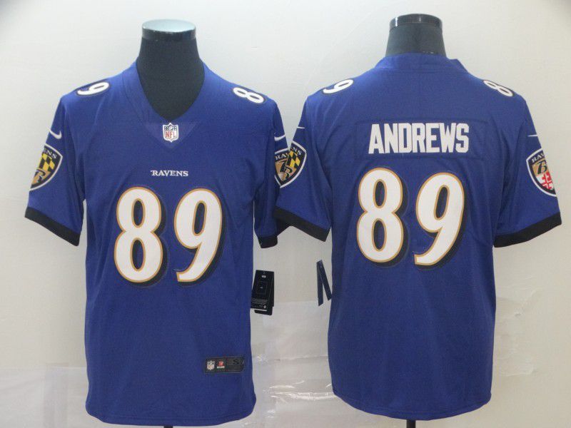 Men Baltimore Ravens #89 Andrews Purple Nike Vapor Untouchable Limited Playe NFL Jerseys->women nfl jersey->Women Jersey